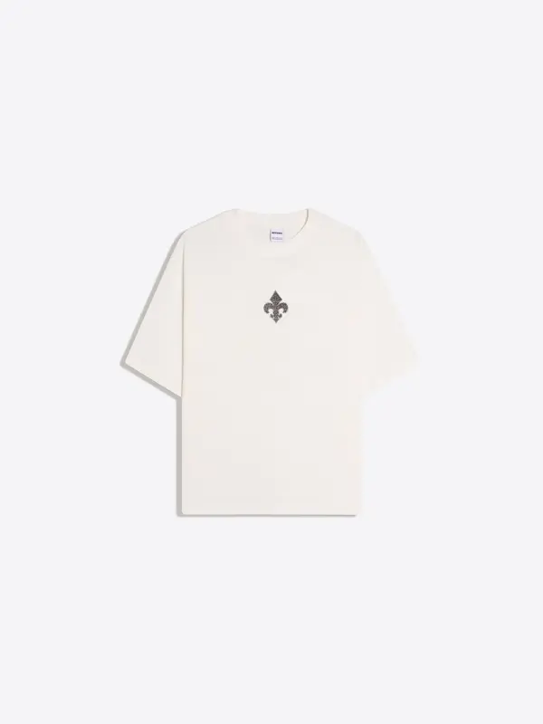 Bershka Bershka Majica 'IRON SAINTS'  črna / bela