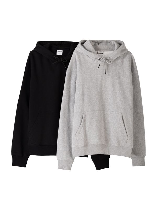 Bershka Bershka Majica  kamen / črna