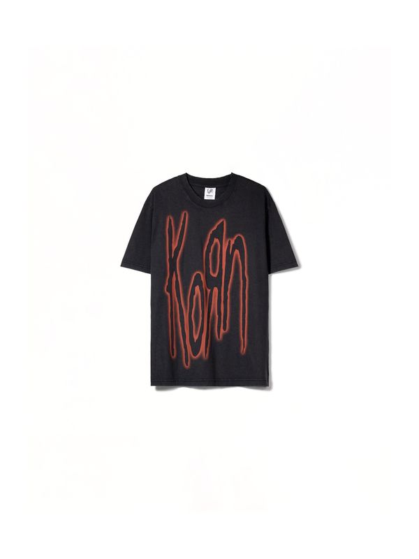 Bershka Bershka Majica  krvavo rdeča / črna