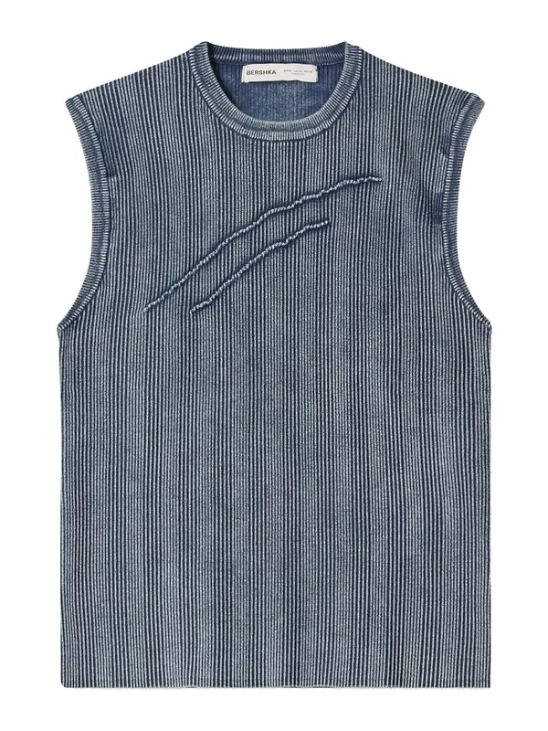 Bershka Bershka Majica  marine / bela