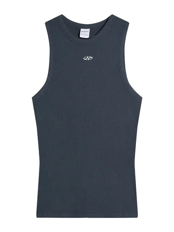 Bershka Bershka Majica  modra / bela