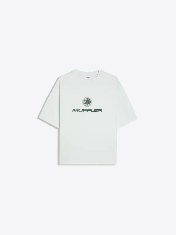 Bershka Bershka Majica  pastelno modra / rumena / svetlo zelena / temno zelena