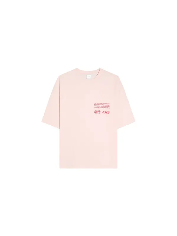 Bershka Bershka Majica  pastelno roza / rdeča