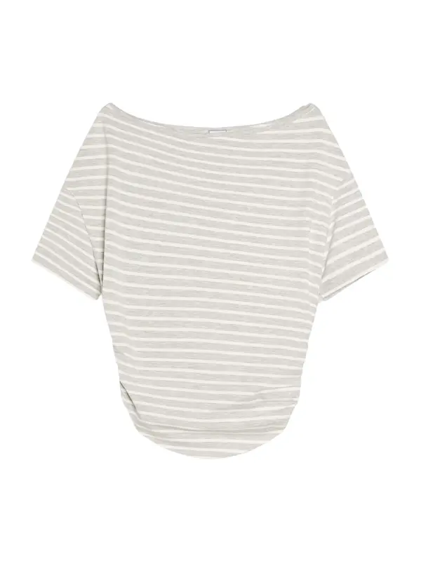Bershka Bershka Majica  svetlo siva / off-bela