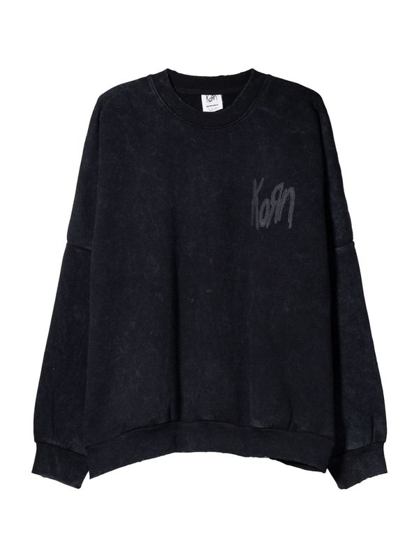 Bershka Bershka Majica  temno siva / črna