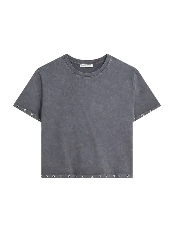 Bershka Bershka Majica  temno siva