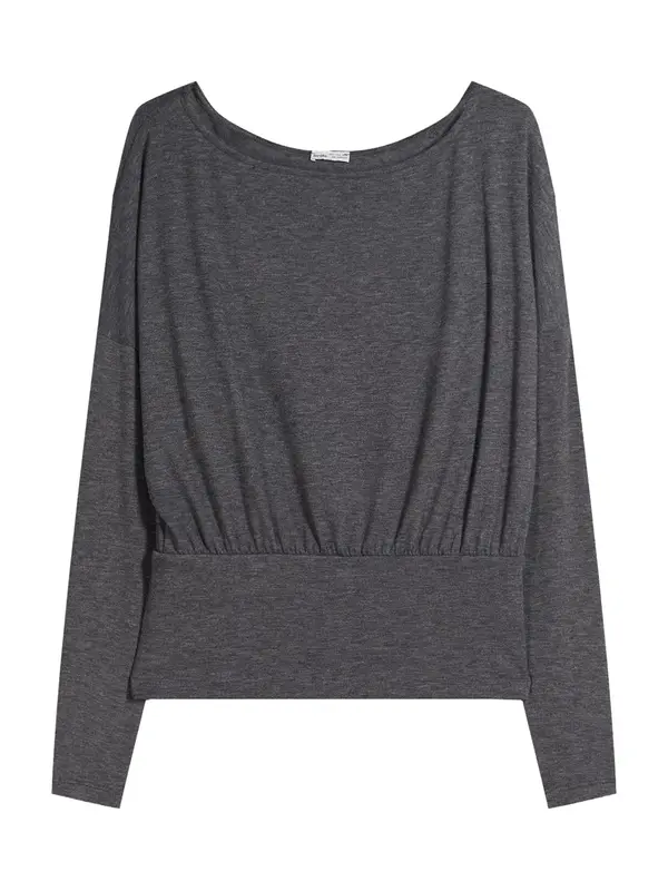 Bershka Bershka Majica  temno siva
