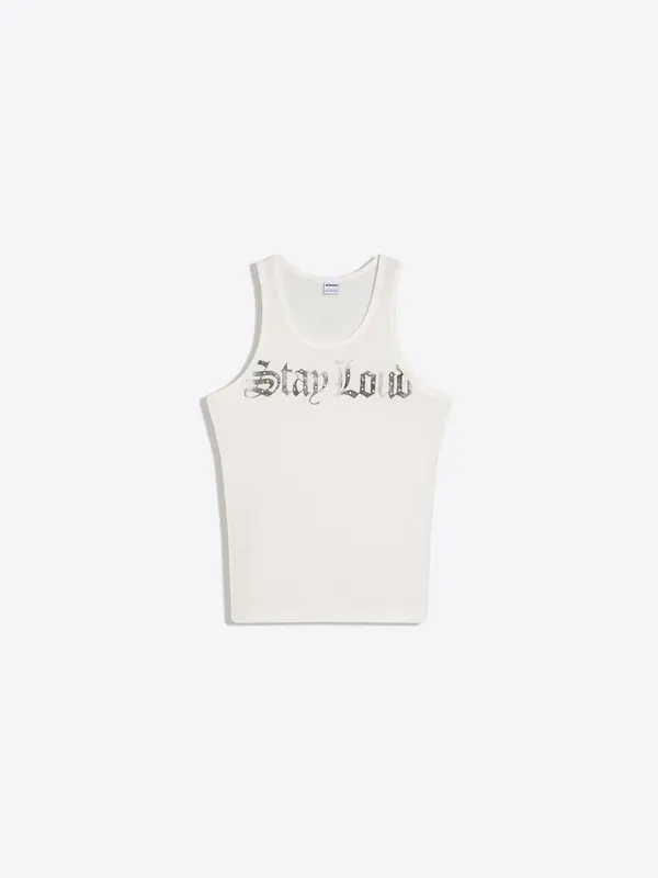 Bershka Bershka Majica  temno siva / off-bela