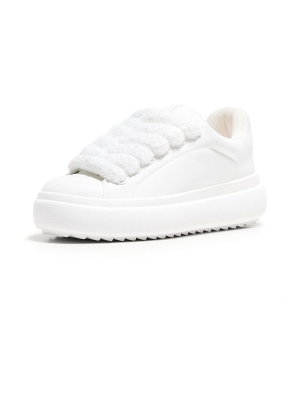 Bershka Bershka Nizke superge  bela