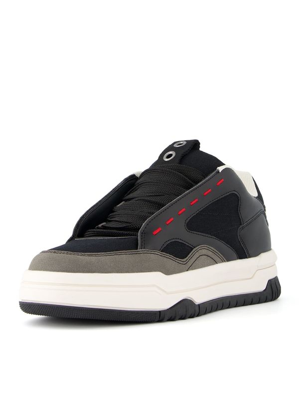 Bershka Bershka Nizke superge  siva / svetlo siva / črna