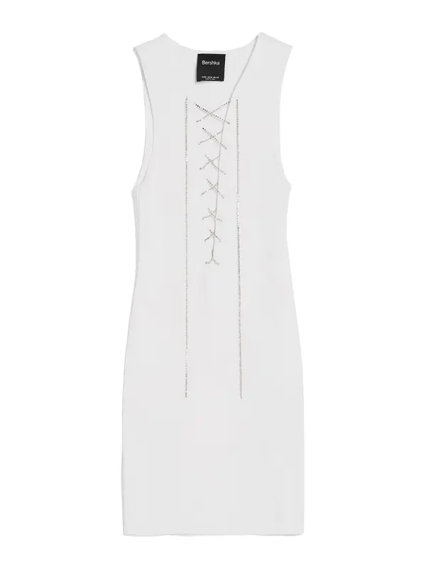 Bershka Bershka Obleka  bela
