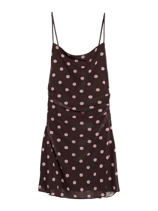 Bershka Bershka Obleka  čokolada / puder