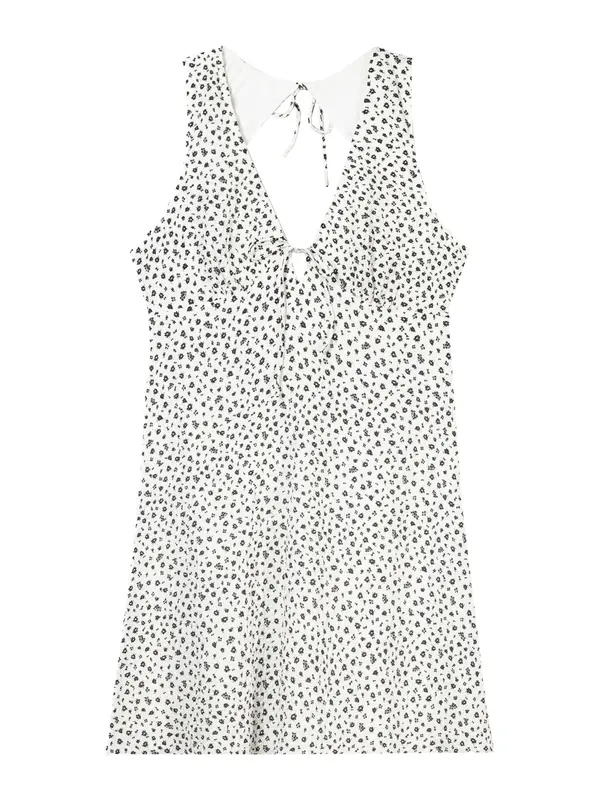 Bershka Bershka Obleka  črna / bela