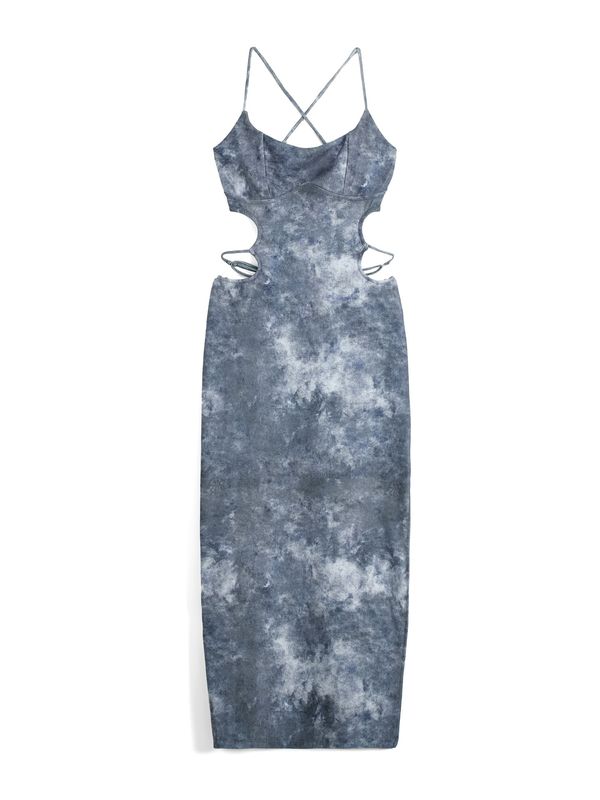 Bershka Bershka Obleka  dimno modra / golobje modra