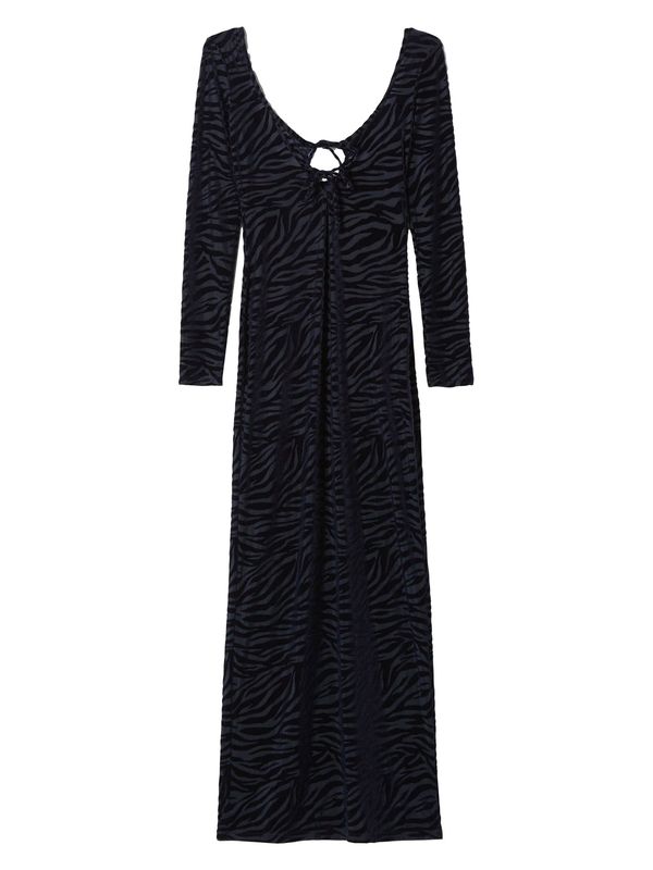 Bershka Bershka Obleka  nočno modra