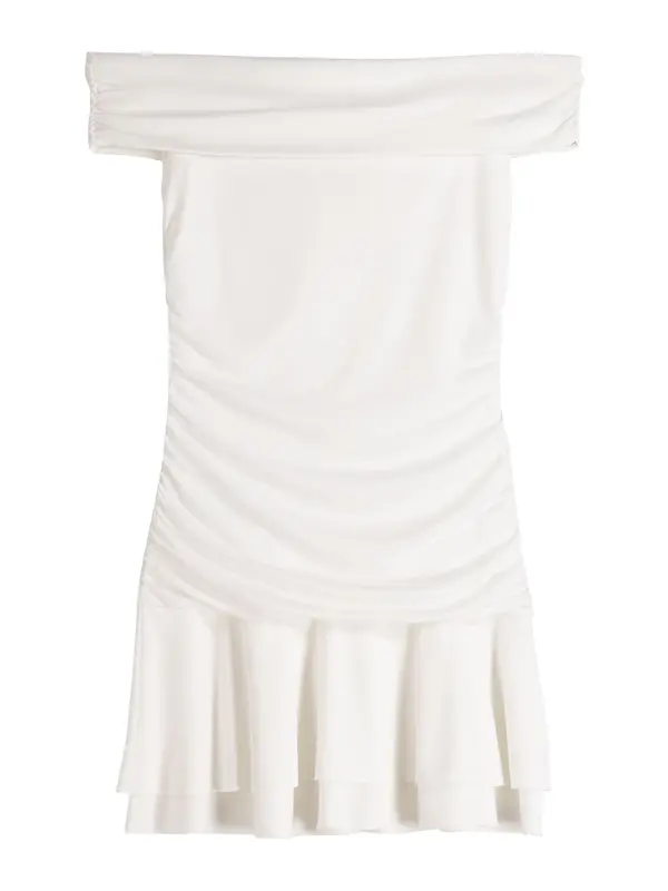 Bershka Bershka Obleka  off-bela