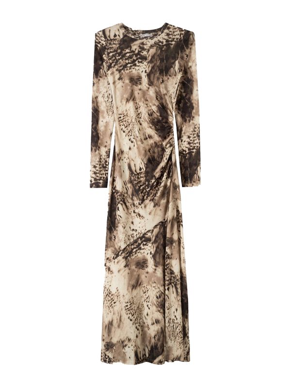 Bershka Bershka Obleka  pesek / temno rjava