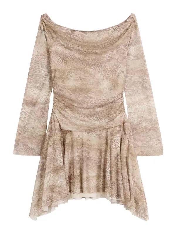 Bershka Bershka Obleka  pesek / temno siva