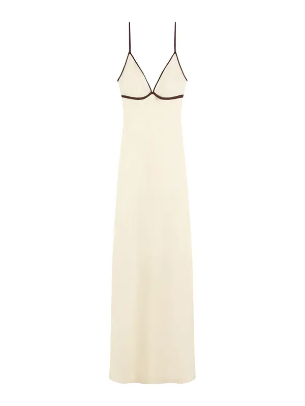 Bershka Bershka Obleka  rjava / pastelno rumena