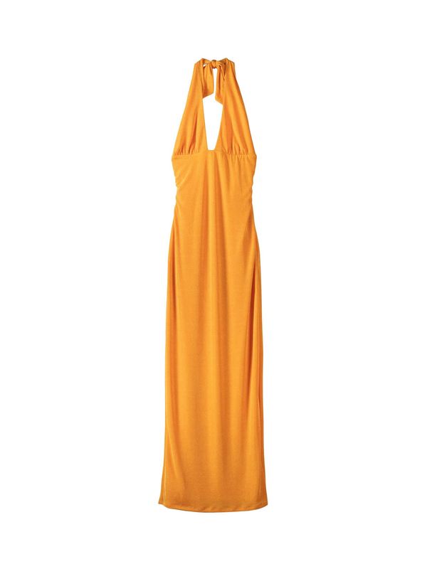 Bershka Bershka Obleka  svetlo oranžna
