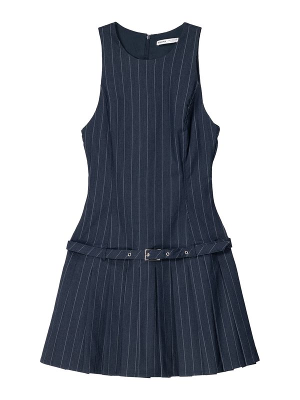 Bershka Bershka Obleka  temno modra / bela
