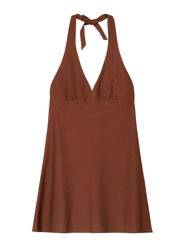 Bershka Bershka Obleka  temno rjava