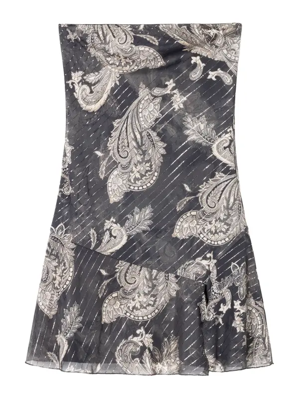 Bershka Bershka Obleka  temno siva / barva blata / črna