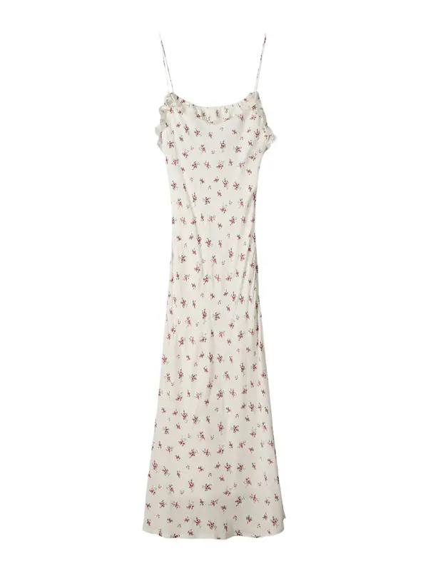 Bershka Bershka Obleka  temno zelena / roza / temno roza / bela