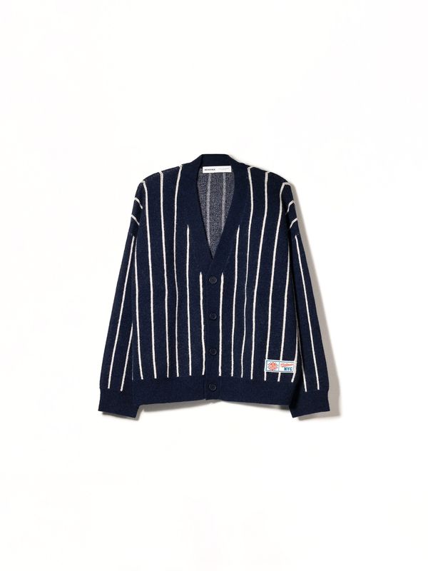 Bershka Bershka Pletena jopa  mornarska / bela