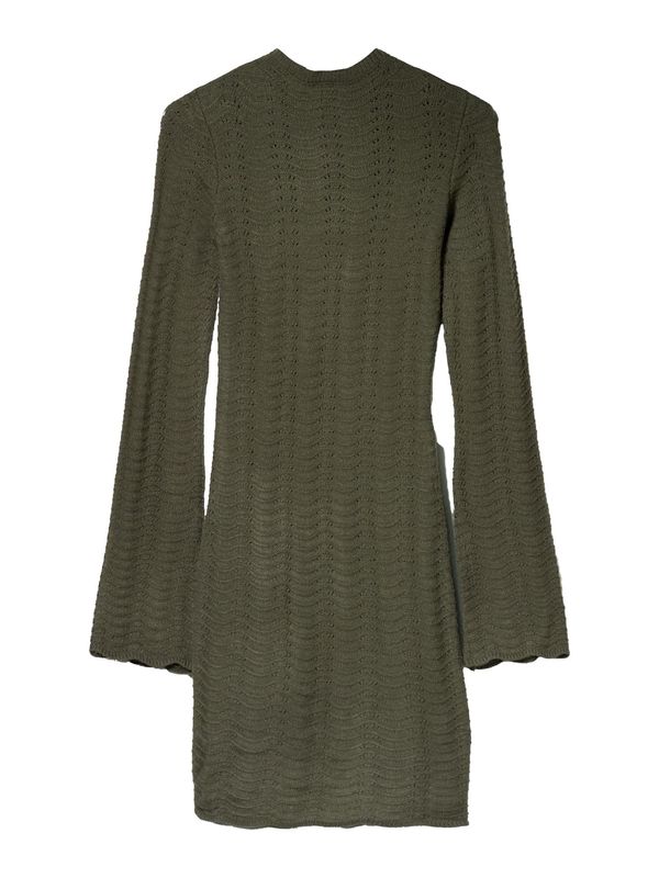 Bershka Bershka Pletena obleka  kaki