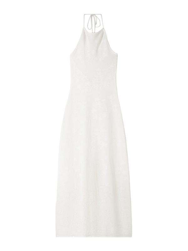 Bershka Bershka Pletena obleka  off-bela