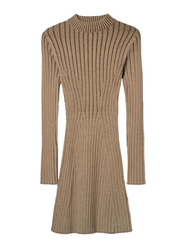 Bershka Bershka Pletena obleka  rjava