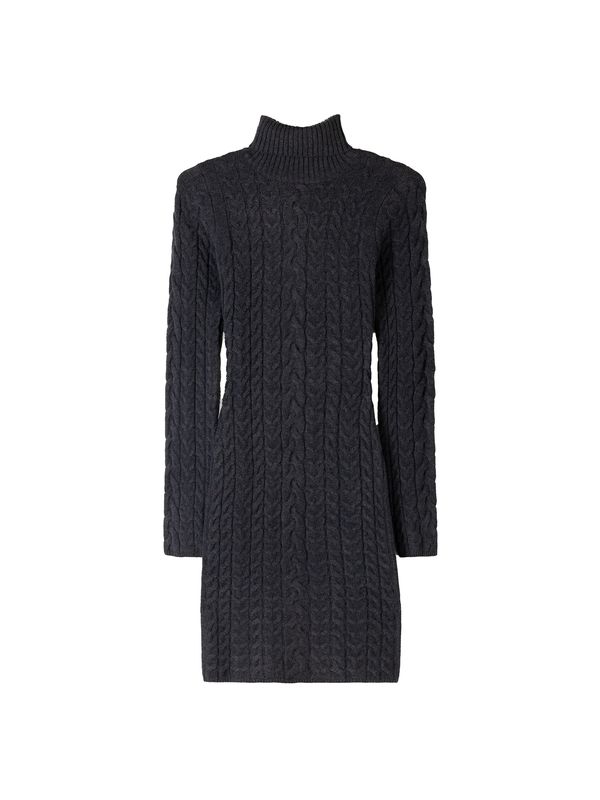 Bershka Bershka Pletena obleka  temno siva