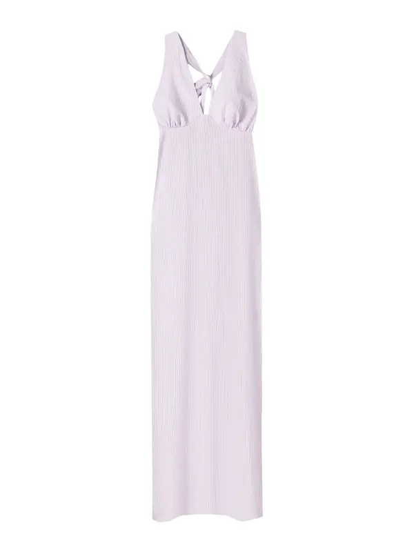 Bershka Bershka Poletna obleka  pastelno lila / bela