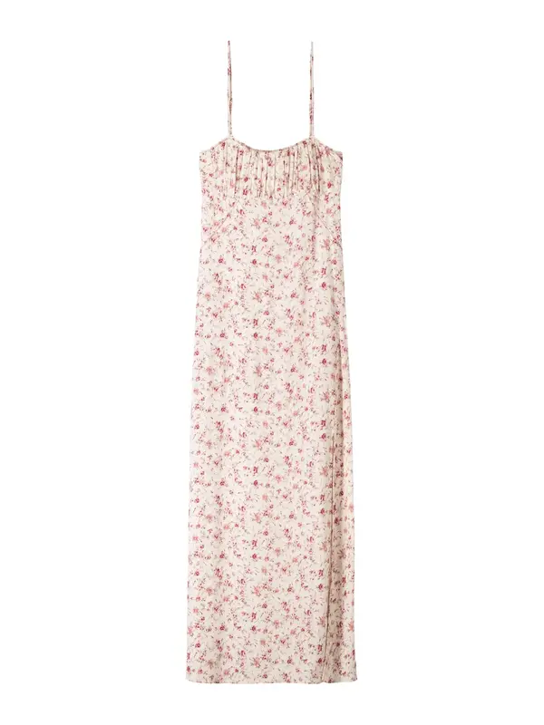 Bershka Bershka Poletna obleka  siva / roza / roza