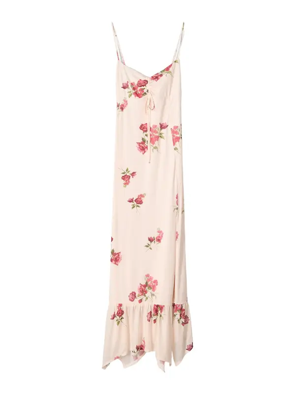 Bershka Bershka Poletna obleka  zelena / roza / roza