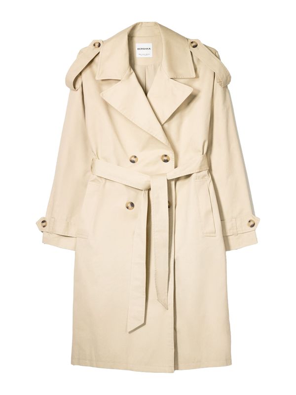 Bershka Bershka Prehoden plašč  svetlo bež
