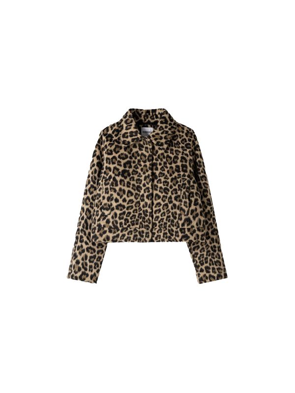 Bershka Bershka Prehodna jakna  bež / pesek / črna