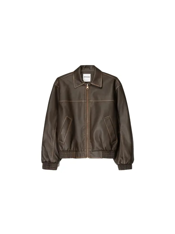 Bershka Bershka Prehodna jakna  rjava