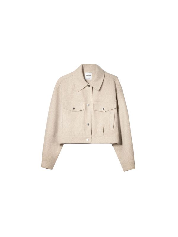 Bershka Bershka Prehodna jakna  temno bež