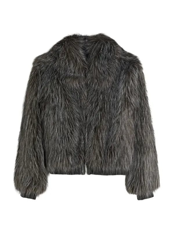 Bershka Bershka Prehodna jakna  temno siva