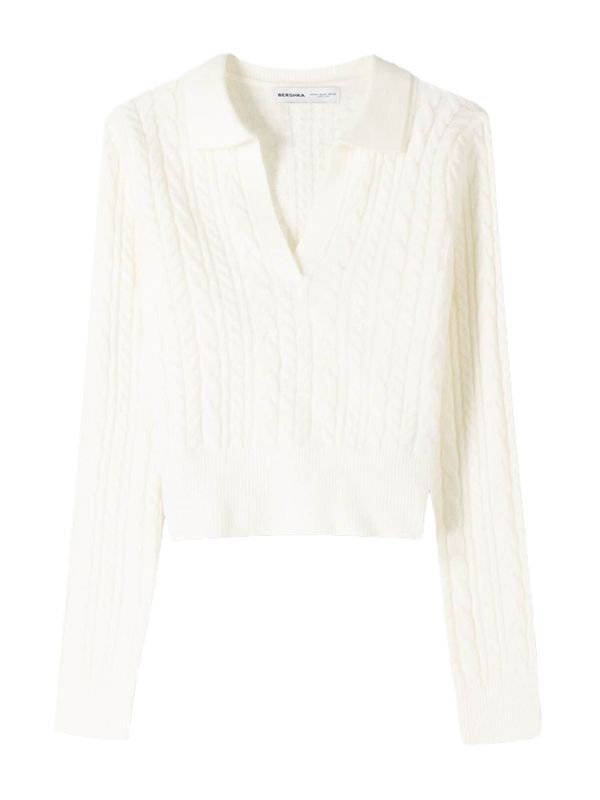 Bershka Bershka Pulover  bela