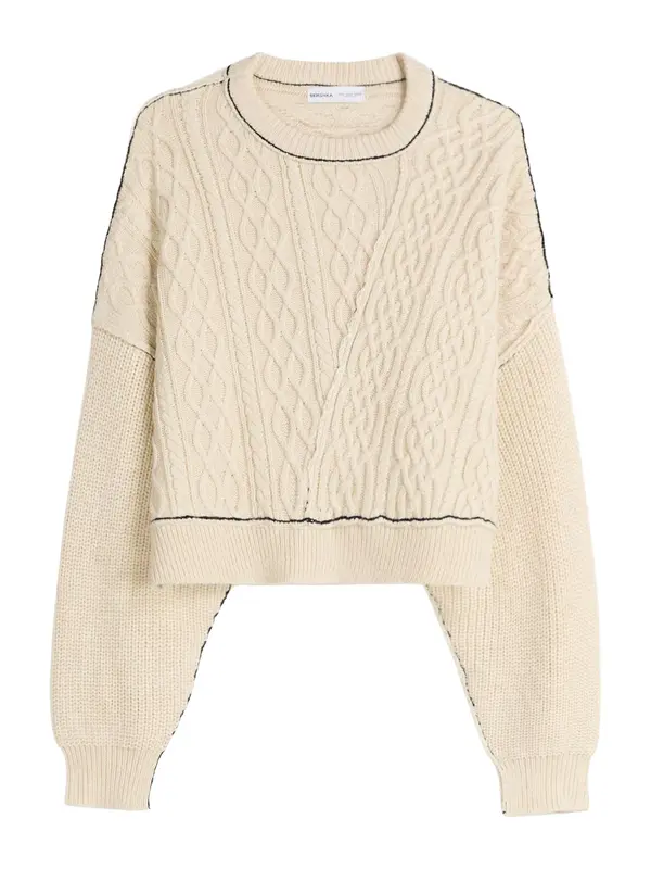 Bershka Bershka Pulover  ecru
