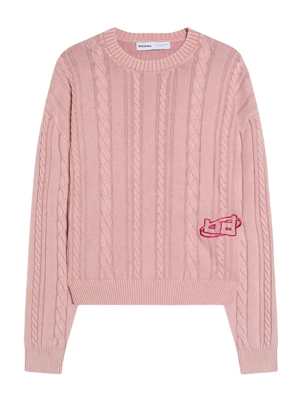 Bershka Bershka Pulover  fuksija / staro roza