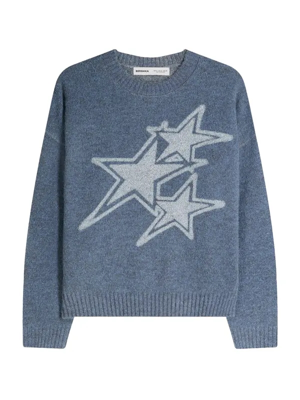 Bershka Bershka Pulover  opal / svetlo modra