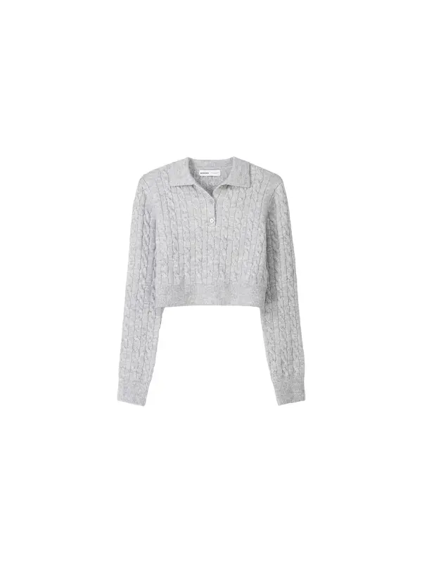 Bershka Bershka Pulover  pegasto siva