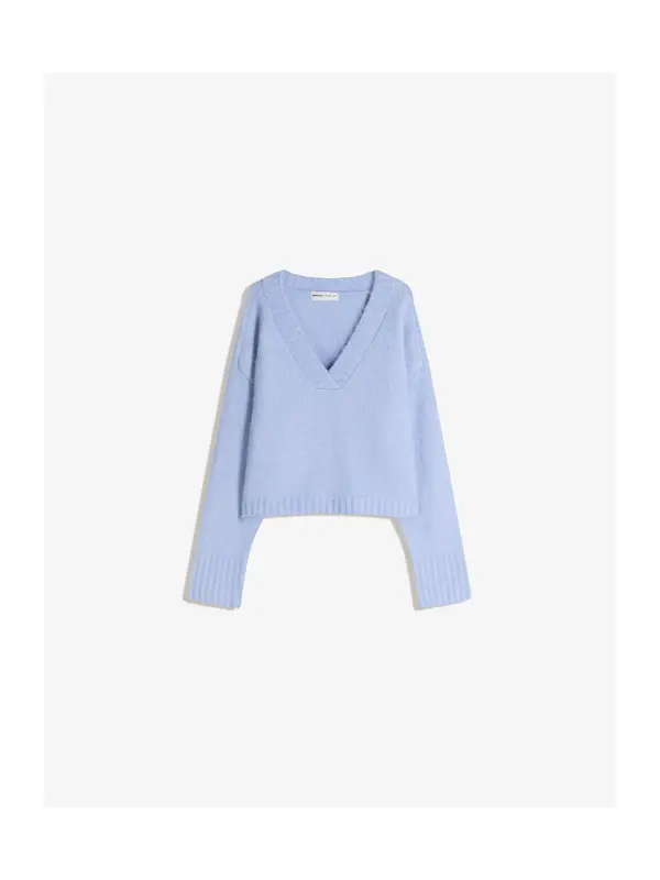 Bershka Bershka Pulover  svetlo modra