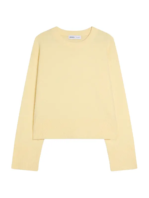 Bershka Bershka Pulover  svetlo rumena