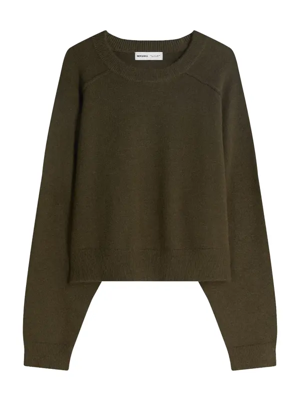 Bershka Bershka Pulover  temno zelena