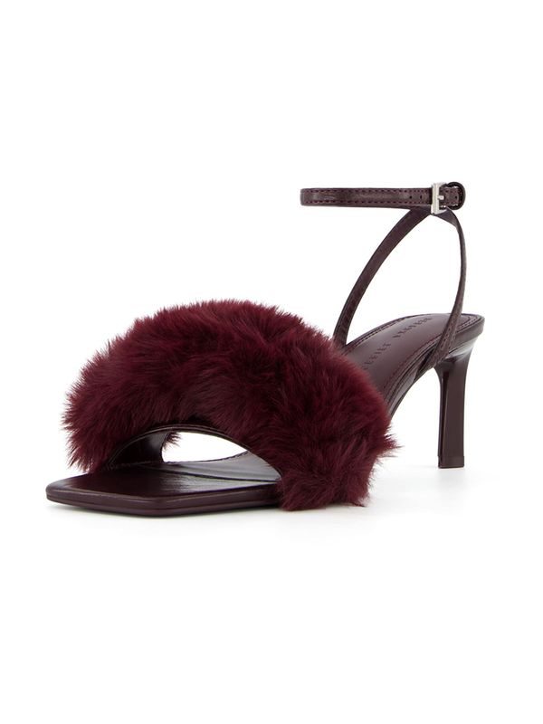 Bershka Bershka Sandali s paščki  burgund